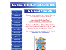 Tablet Screenshot of gamesforsoccer.com